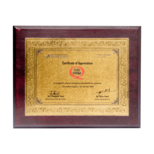 A Framed certificate, symbolizing achievement and recognition.