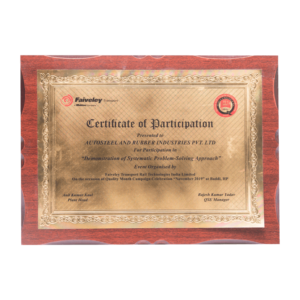 A Framed certificate, symbolizing achievement and recognition.